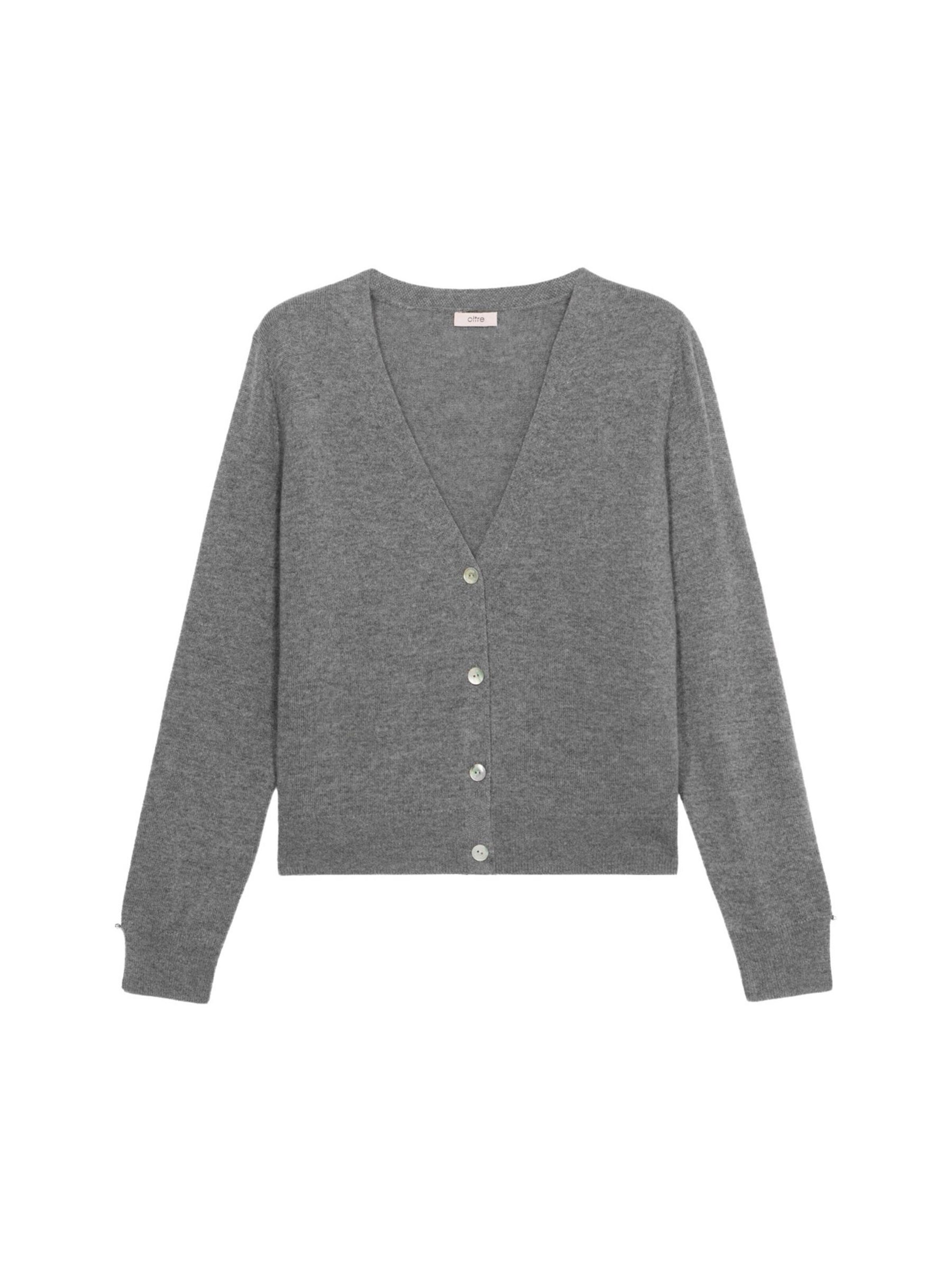 oltre Strickjacke‌ in S-M in grau, Produktansicht