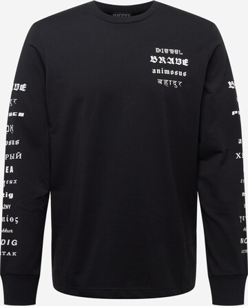 DIESEL Shirt 'JUST' in Schwarz: predná strana