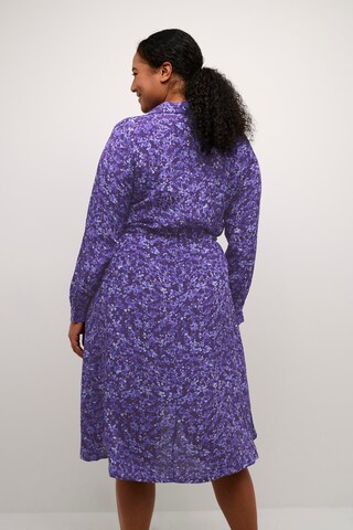 KAFFE CURVE Shirt Dress ' KCfina ' in Purple