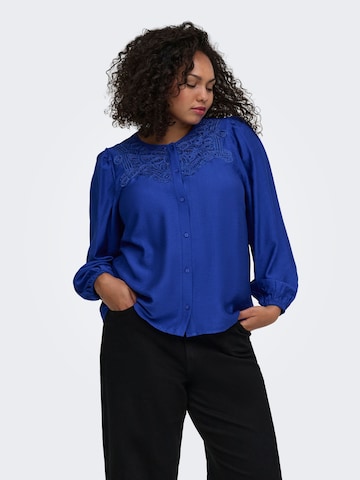 ONLY Carmakoma Blouse in Blue: front