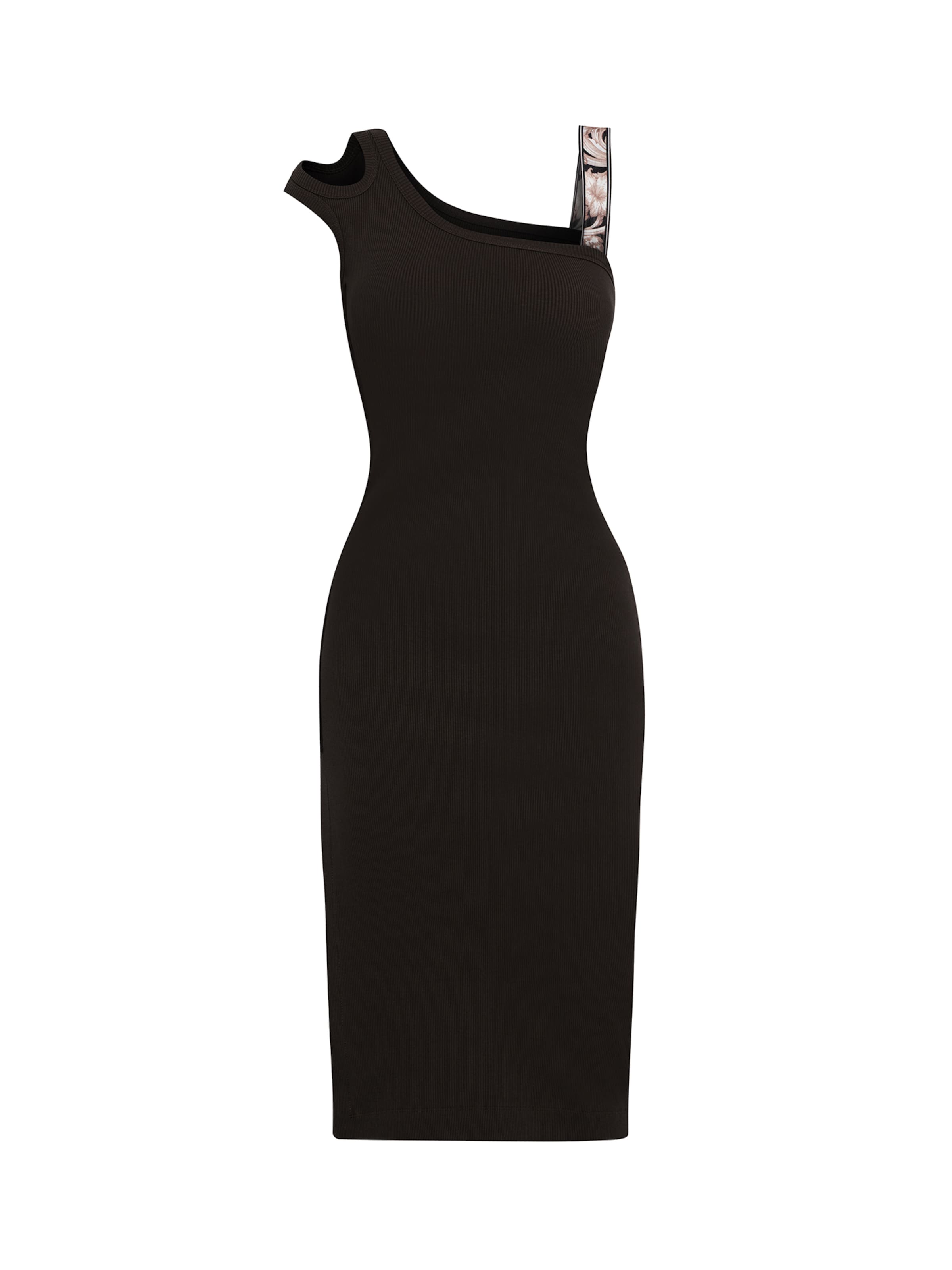 JIORO Knit dress 'ESSENTIALS' in Black: front