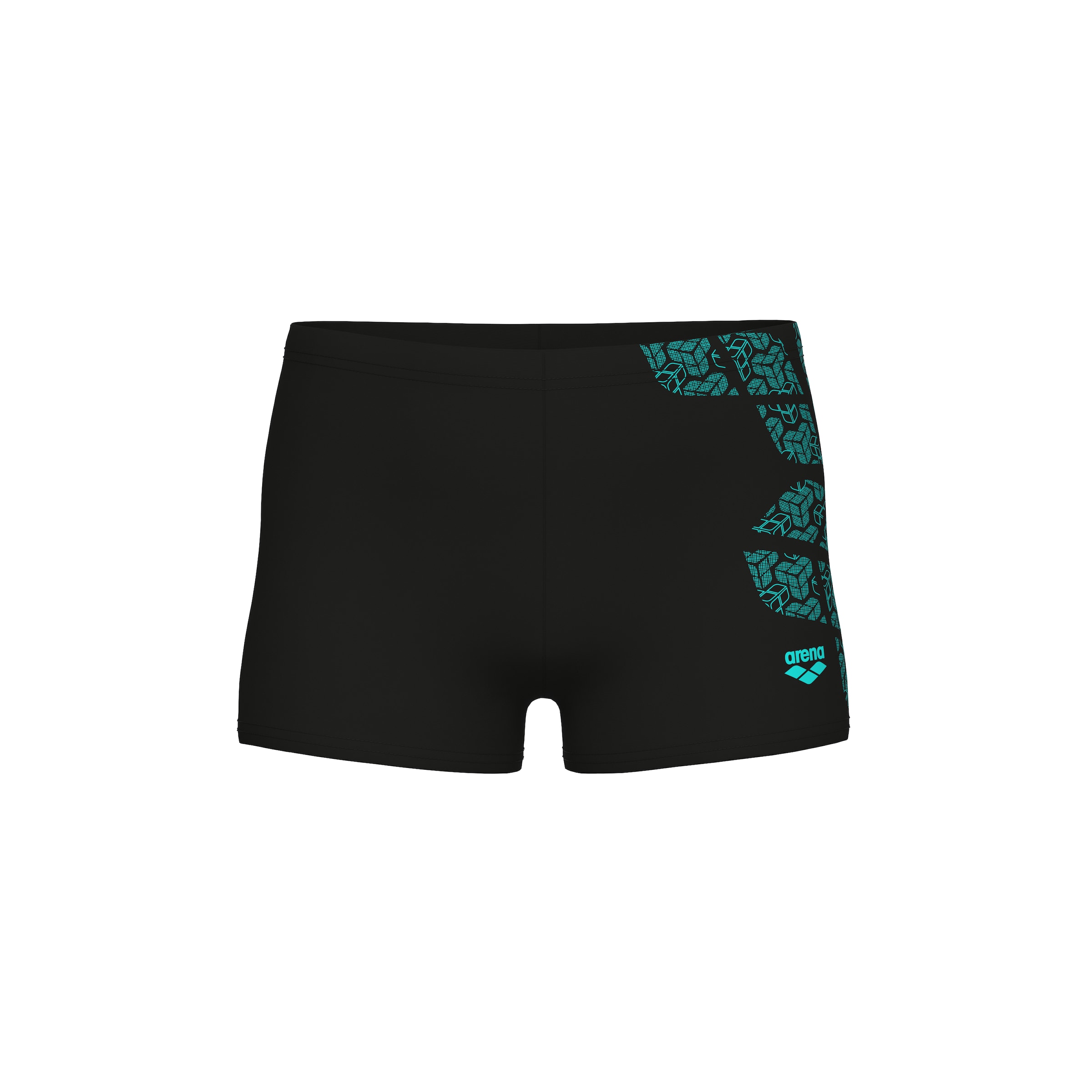 ARENA Athletic Swim Trunks in Turquoise / Black, Item view