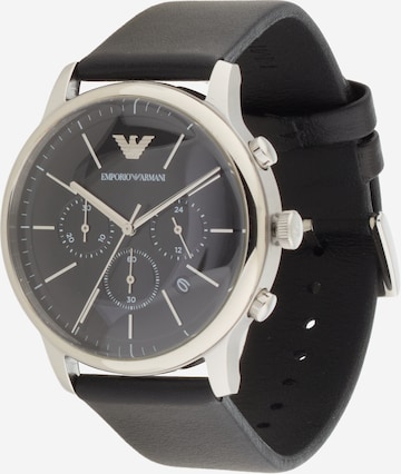Emporio Armani Analoginen kello värissä musta: etupuoli