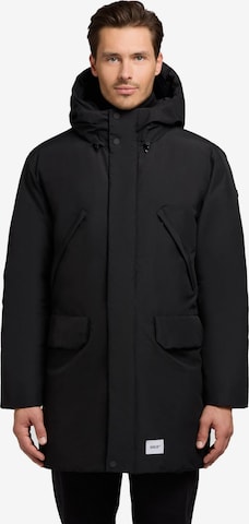 khujo Winterparka 'Figaro' in Schwarz: Vorderseite