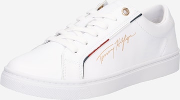 Baskets basses TOMMY HILFIGER en blanc : devant