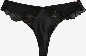 LipsyTanga gaćice - crna boja: prednji dio