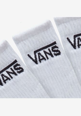 VANS Ponožky 'classic crew' – bílá