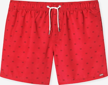 Shorts de bain ' Aqua ' SCHIESSER en rouge : devant