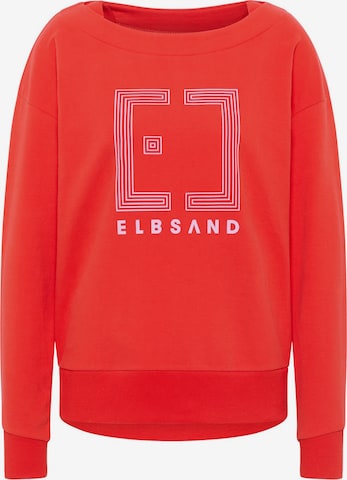 Sweat-shirt 'Felis' Elbsand en rouge : devant