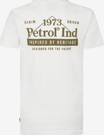 T-Shirt 'Romeoville' Petrol Industries en blanc
