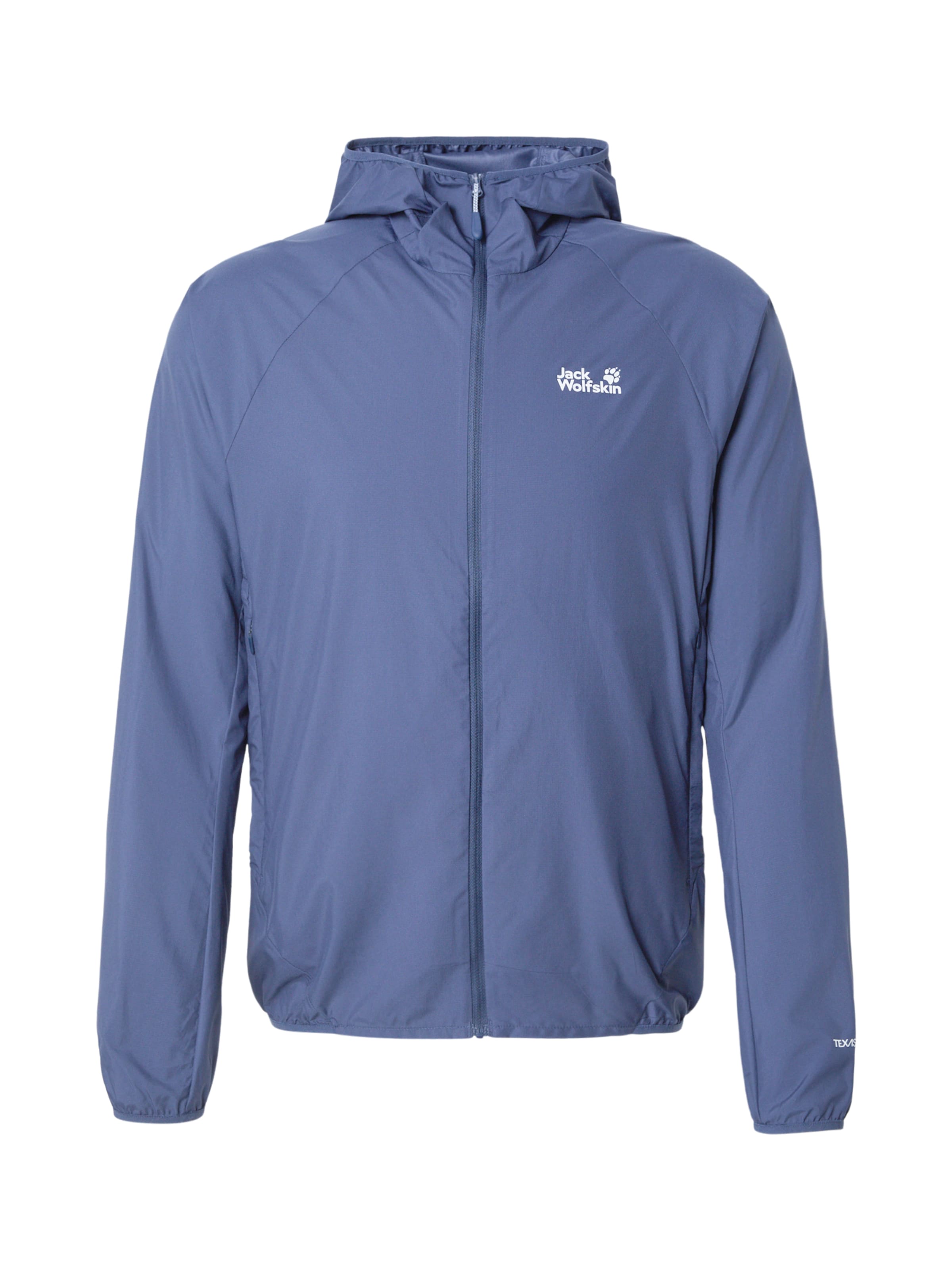 JACK WOLFSKIN Outdoorová bunda 'PRELIGHT AERO' – modrá: přední strana