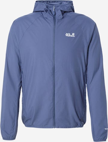 mėlyna JACK WOLFSKIN Laisvalaikio striukė 'PRELIGHT AERO': priekis