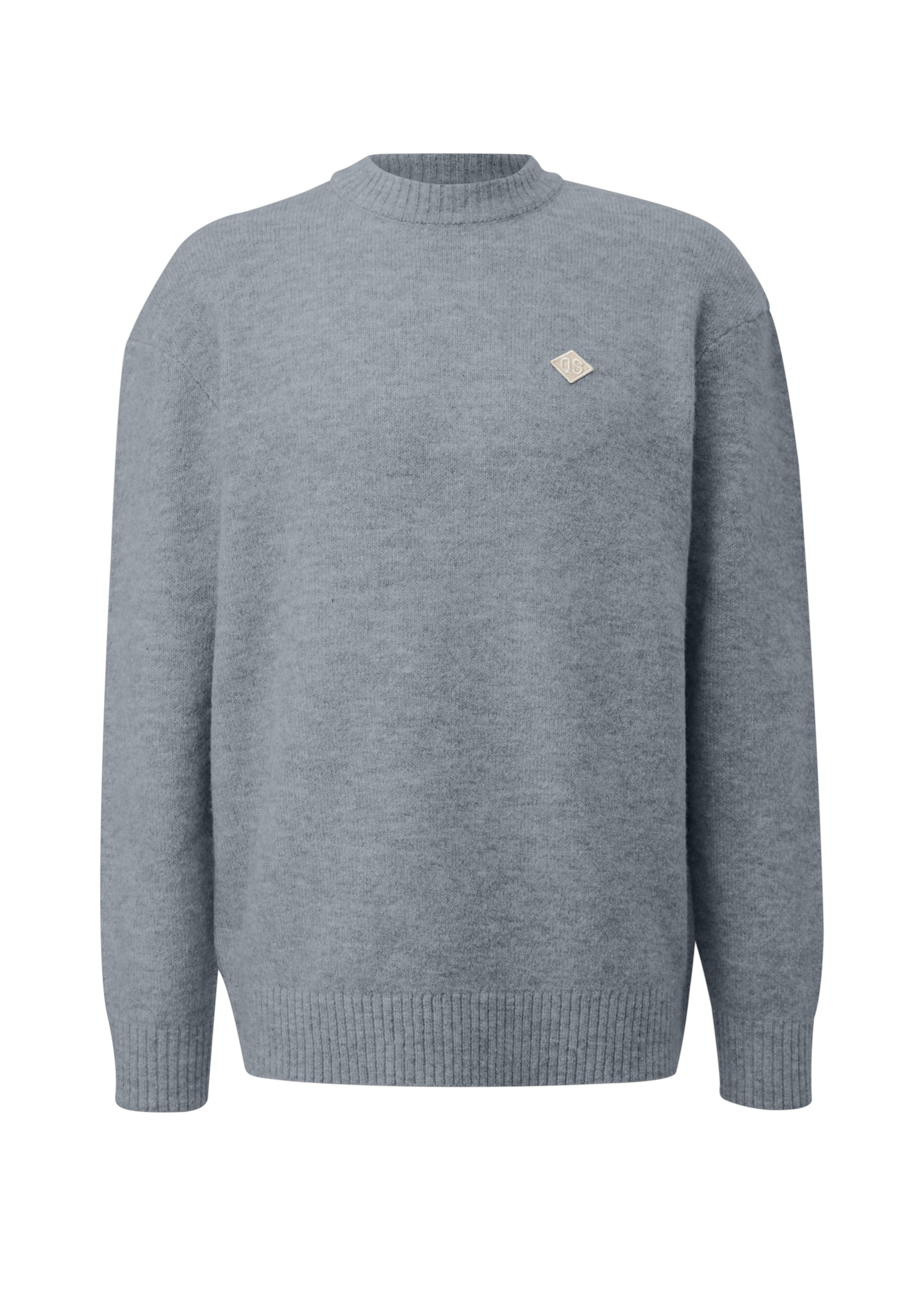 Pull-over QS en gris : devant