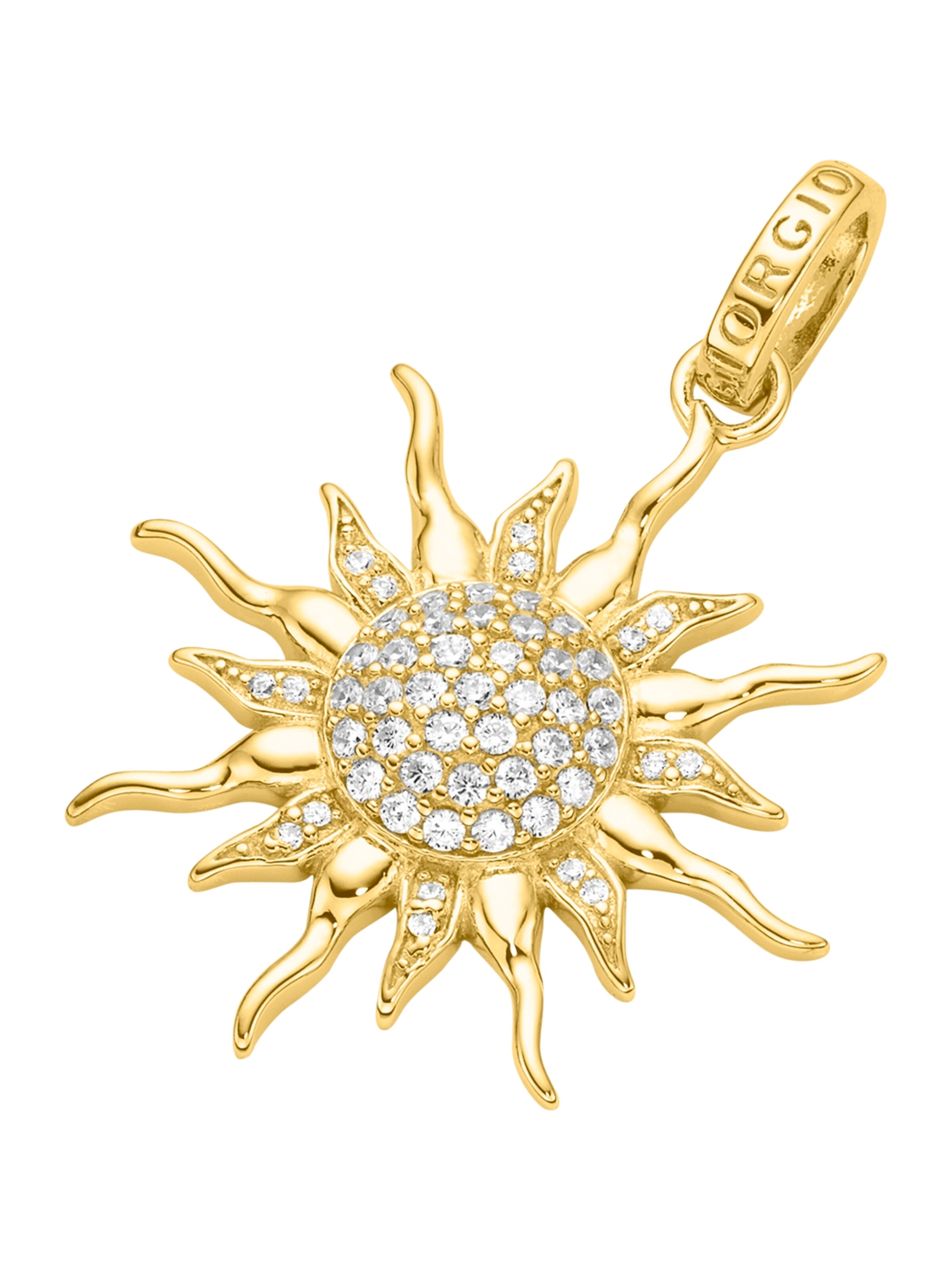 Pendentif Giorgio Martello Milano en or : devant