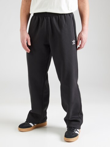 ADIDAS ORIGINALS Loosefit Hose 'Trefoil Essentials' in Schwarz: Vorderseite