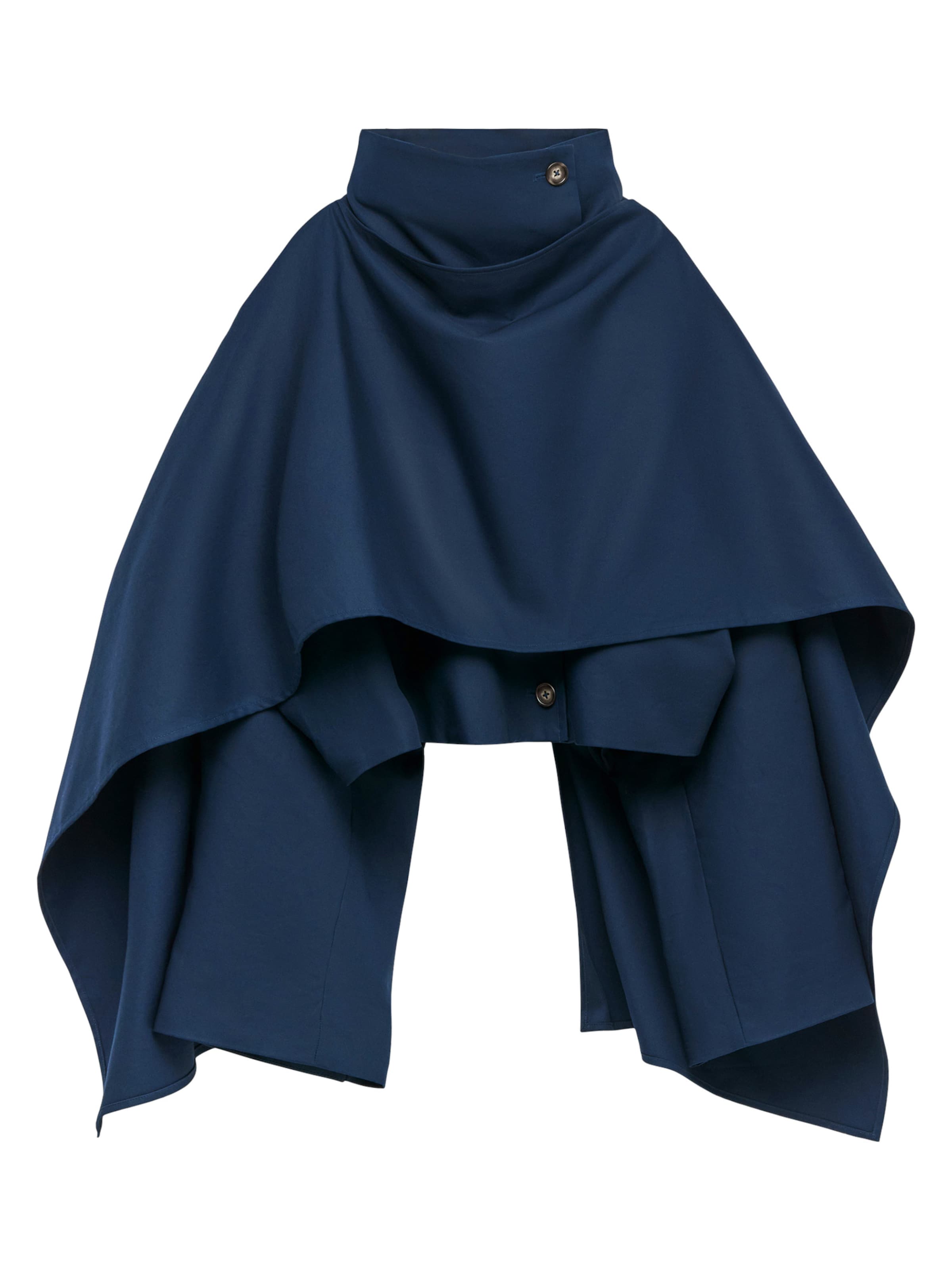 Adolfo Dominguez - Sobretudo meia-estação em azul: frente