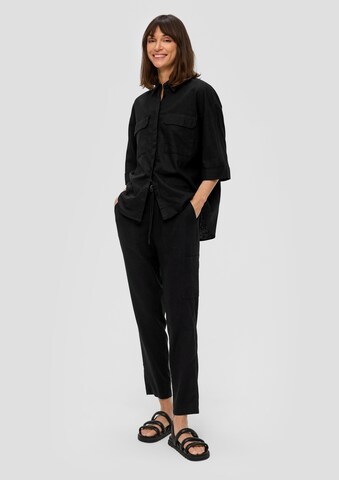 Effilé Pantalon s.Oliver en noir