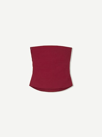 Haut Bershka en rouge