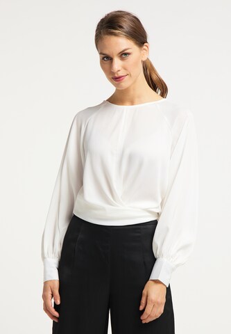 usha BLACK LABEL Blouse in Wit: voorkant