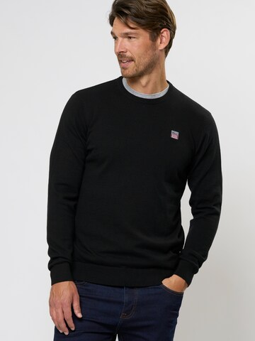 Pull-over VINSON en noir : devant