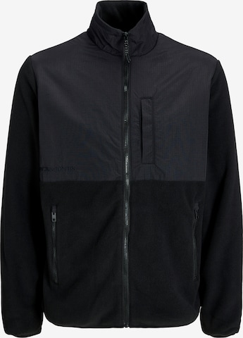 Veste en polaire 'JWHMARVIN' JACK & JONES en noir : devant
