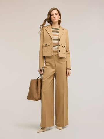 MOTIVI Wide leg Pants in Beige