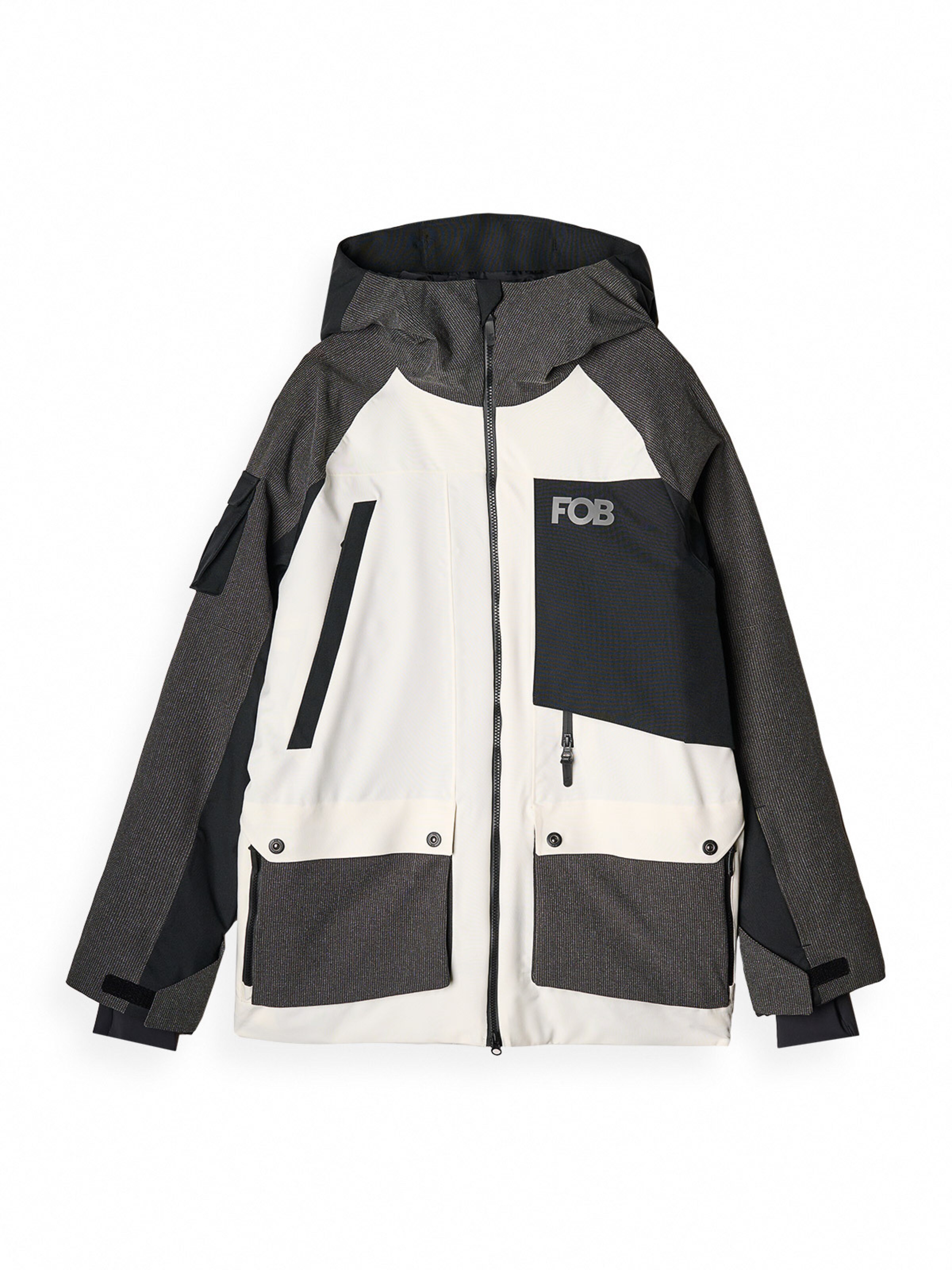 4F Куртка в спортивном стиле в Белый: спереди