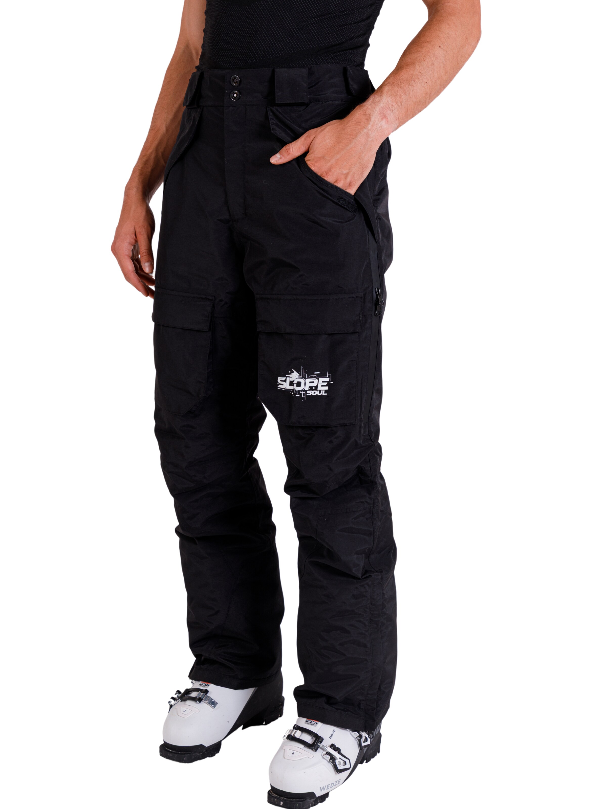 Slope Soul regular Udendørsbukser 'Glacier Core' i sort