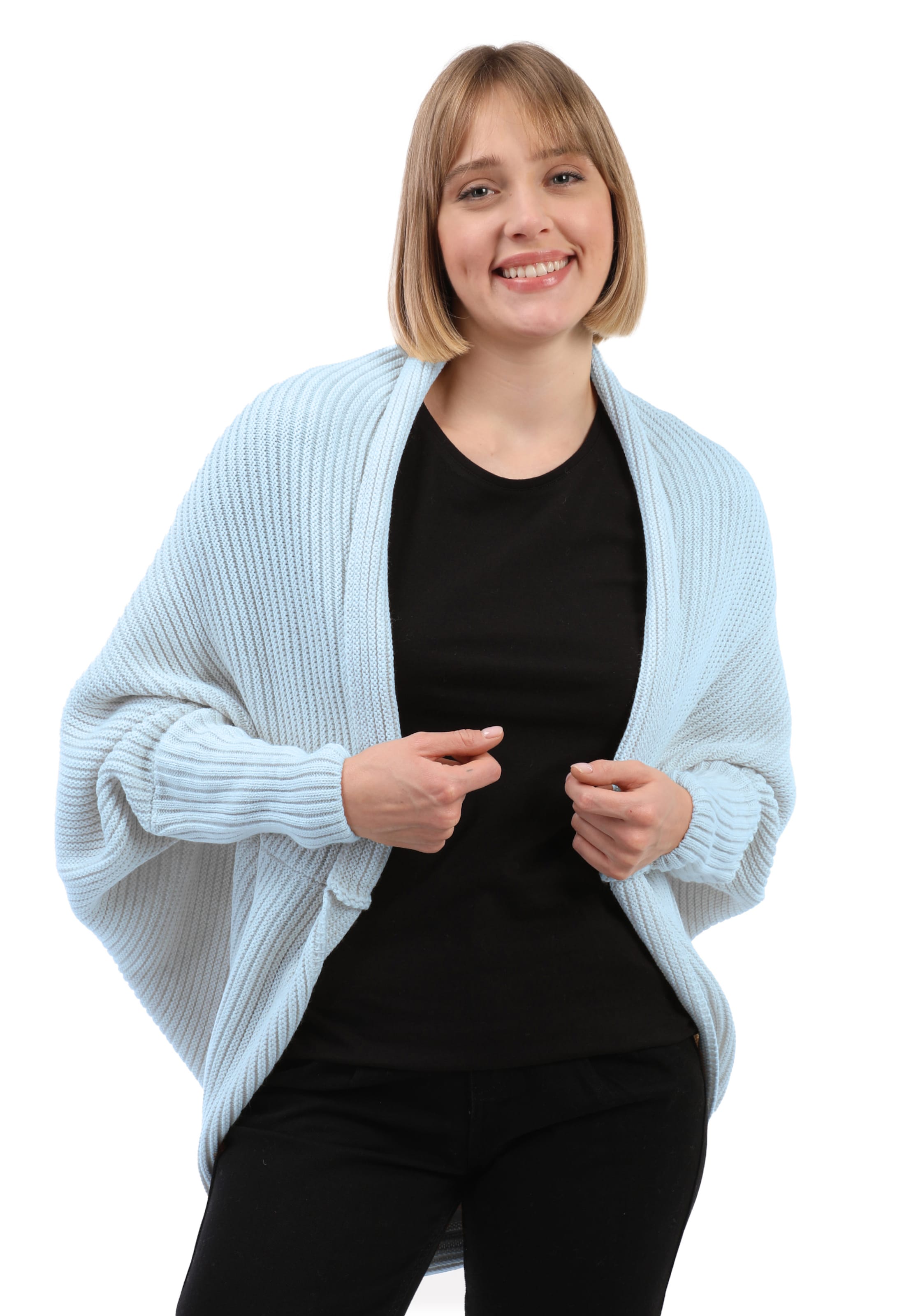 Felix Hardy Knit cardigan in Blue: front