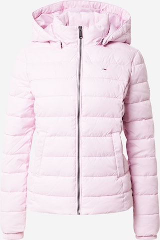 Tommy Jeans Zimní bunda – pink: přední strana