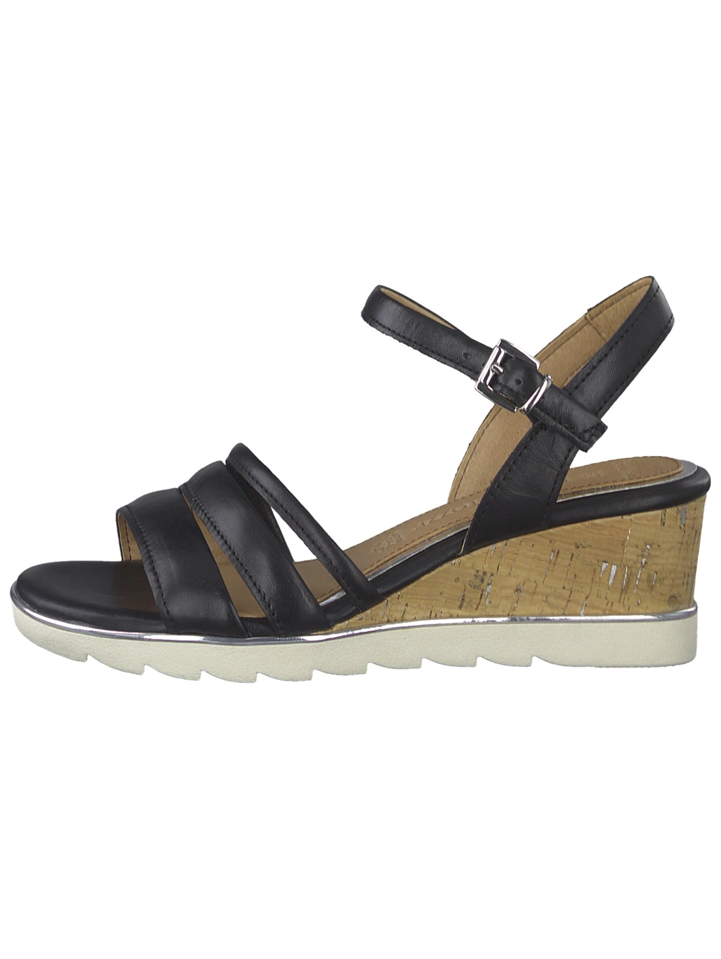 MARCO TOZZI Sandalen met riem in Zwart