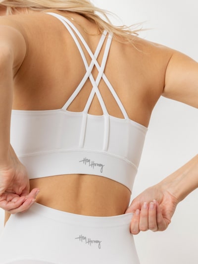 Hey Honey Sports Bra 'Criss Cross' in XS in White, Item view