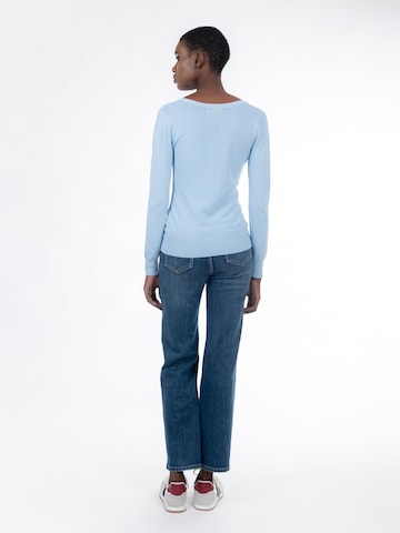 Influencer Πλεκτή ζακέτα σε μπλε