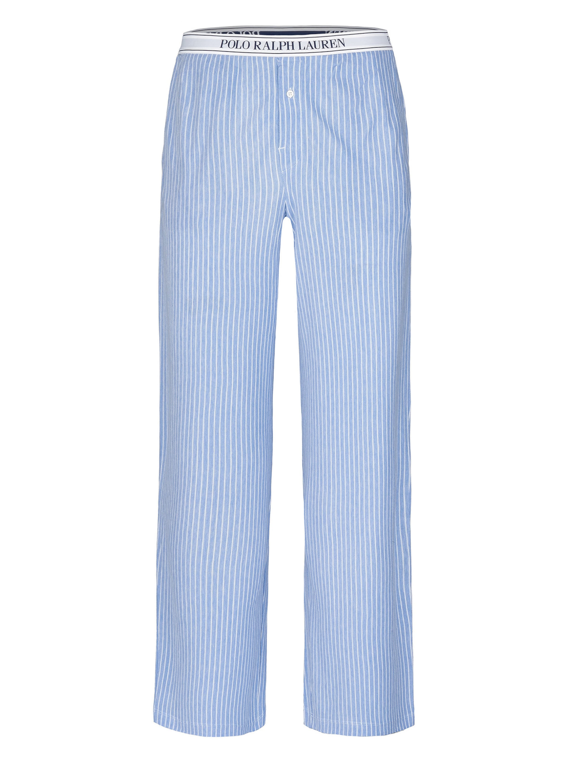 Polo Ralph Lauren Pyjamahose ' Knit Oxford ' in Blau: Vorderseite