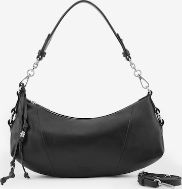 Borsa a spalla 'Stay With Me' di FREDsBRUDER in nero: frontale