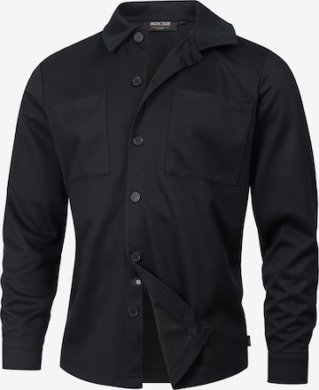 INDICODE JEANS Overhemd 'Yuno' in Zwart: voorkant