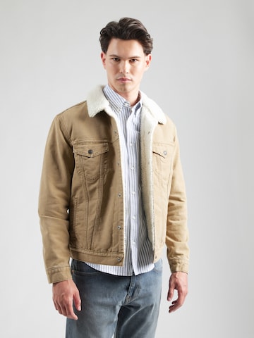 Geacă de primăvară-toamnă 'Type III Sherpa Trucker Jacket' de la LEVI'S ® pe maro: față