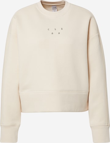 Casall Athletic Sweatshirt in Beige: front