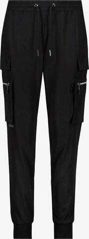 monari Tapered Cargo Pants in Black: front