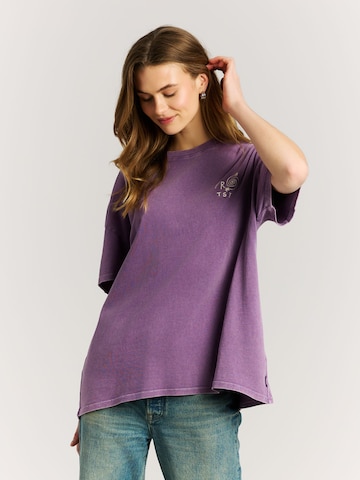PROTEST Shirt 'PRTBowler' in Lila: Vorderseite