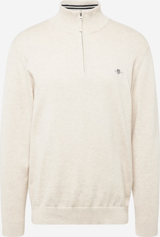 Pull-over 'CLASSIC' GANT en beige : devant