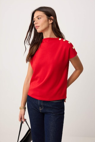 Trendyol - Camisa em vermelho: frente