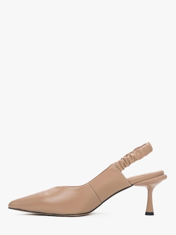 Estro Pumps '30-5445' in Beige: voorkant