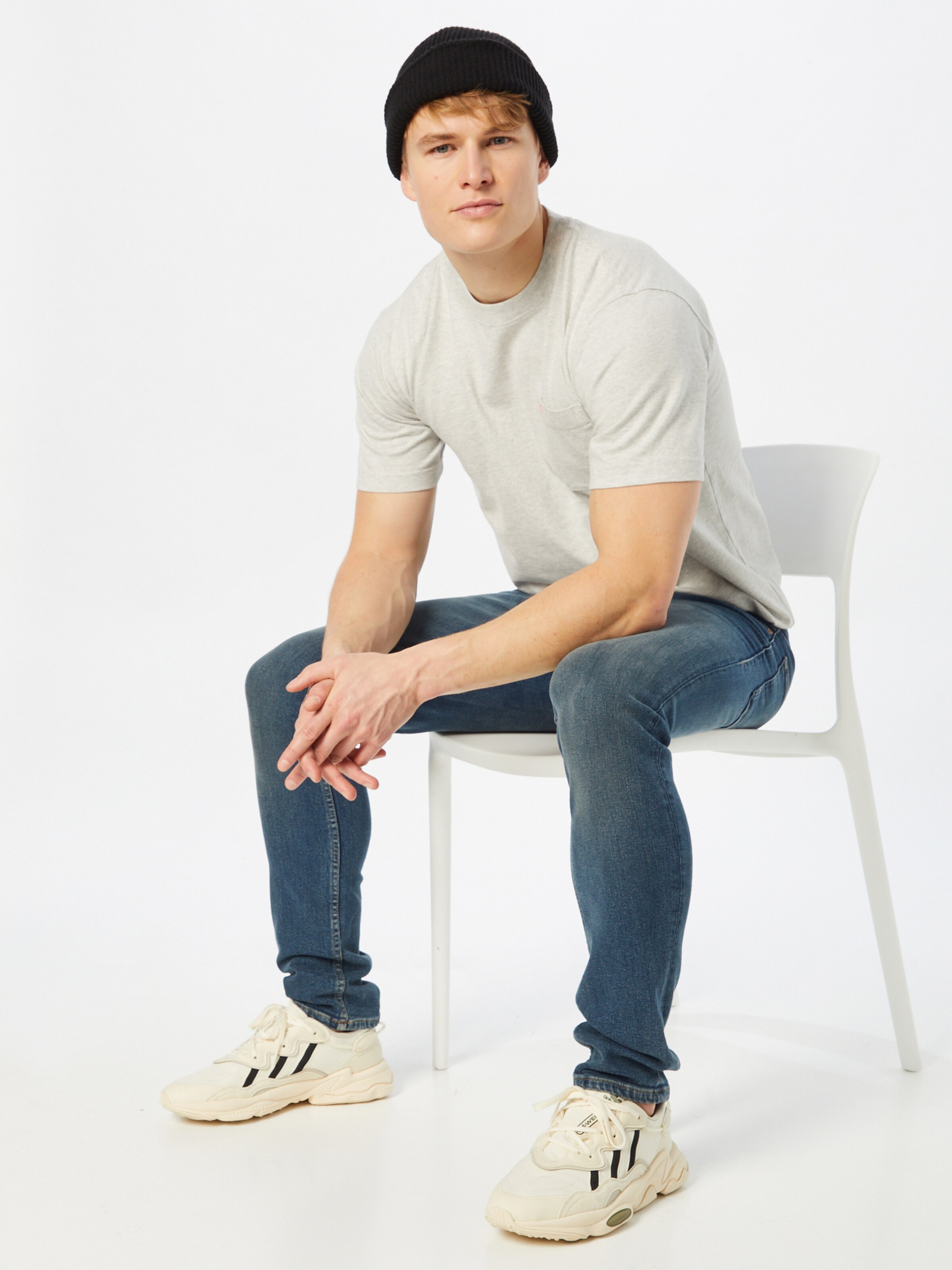 Männer Shirts SCOTCH & SODA T-Shirt in Graumeliert - MJ59155 Männer Shirts SCOTCH & SODA T-Shirt in Graumeliert - MJ59155