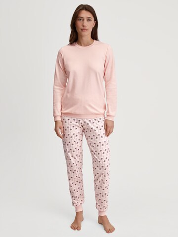 CALIDA Pyjama 'Midnight Flowers'‌ in Pink