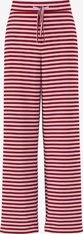 PIECES Wide Leg Housut 'PCLAYA' värissä punainen: etupuoli