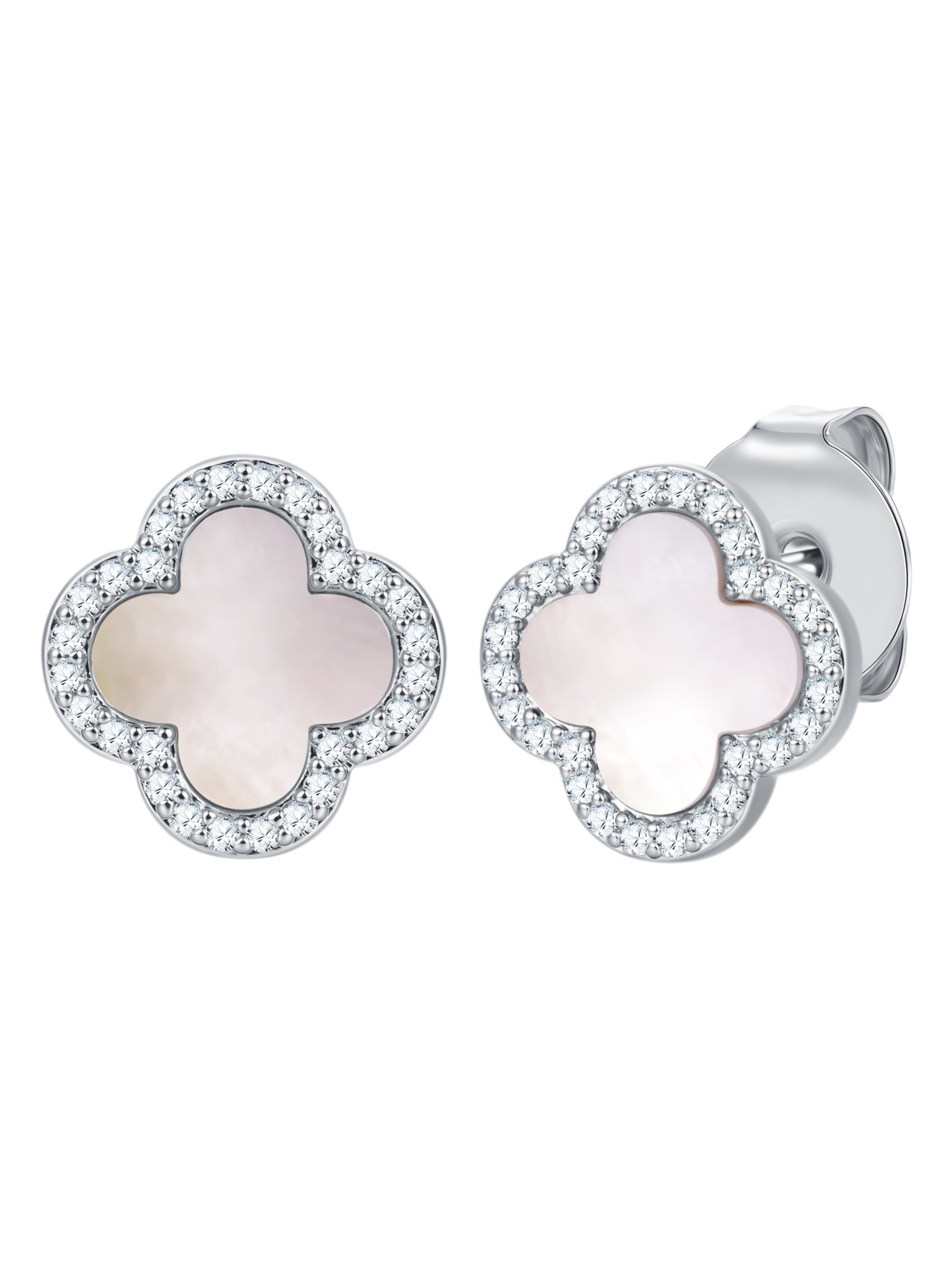 Lulu & Jane Ohrringe in Silber: Vorderseite