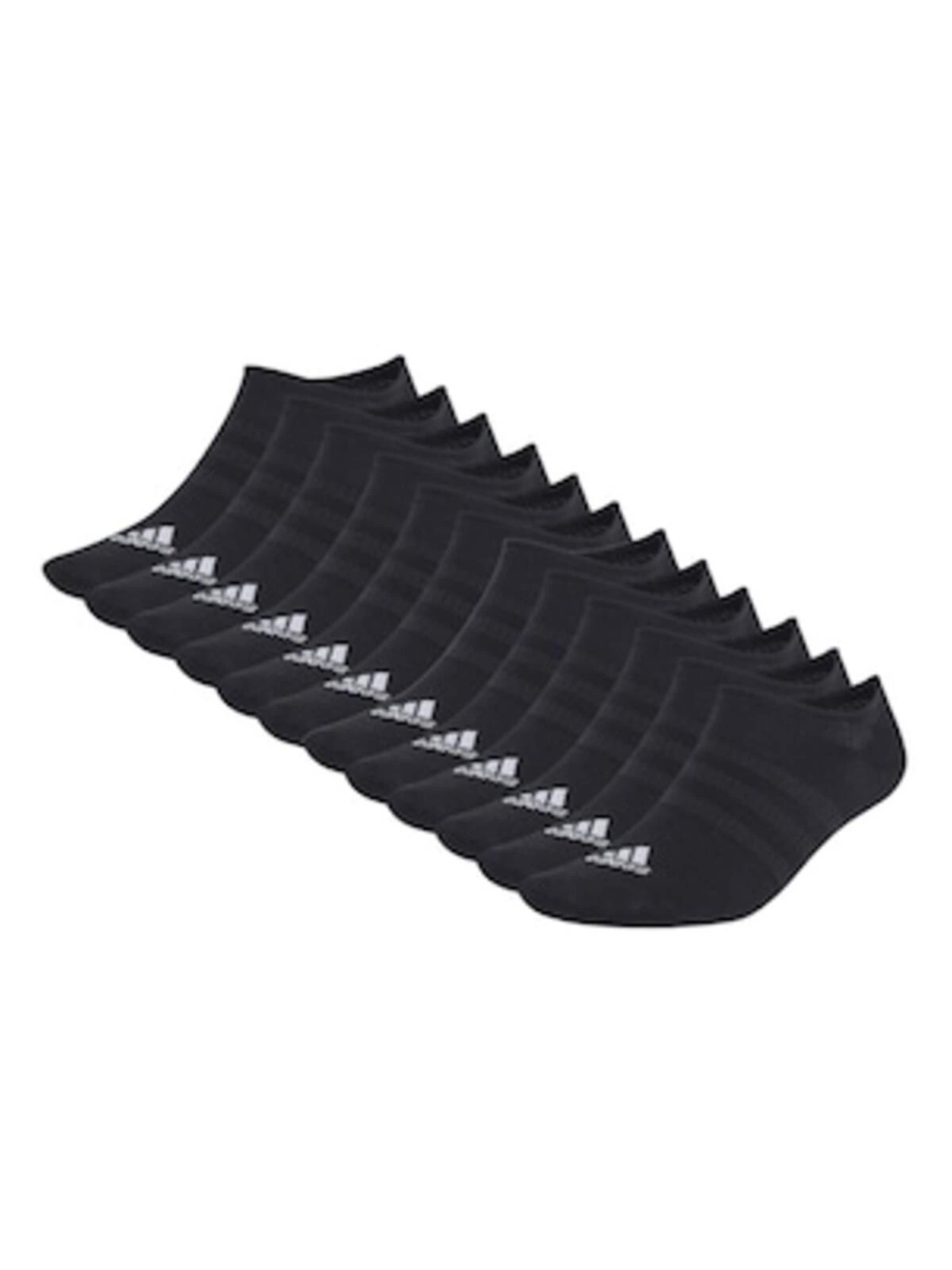 Calvin Klein Sokker 'ADIDAS Set de șosete foarte scurte cu model unisex – 12 perechi, Negru, mărime' i 19-55 i sort, Produktvisning