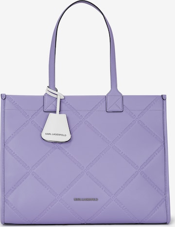 Karl Lagerfeld Nakupovalna torba | vijolična barva: sprednja stran