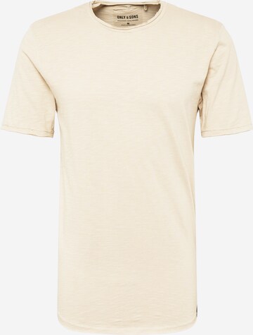 T-Shirt 'Benne' Only & Sons en gris : devant